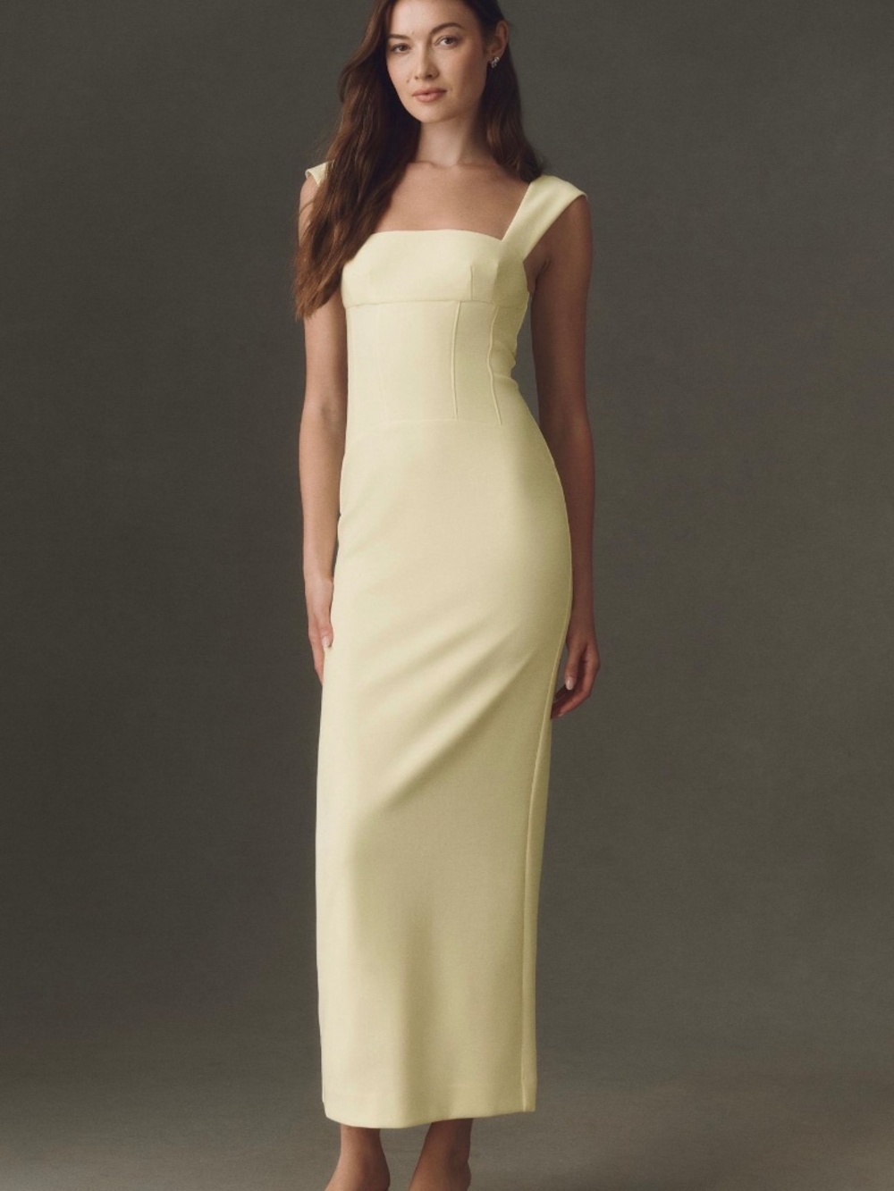 BHLDN Square Neck Corset Maxi Dress from Anthropologie Wedding Selection